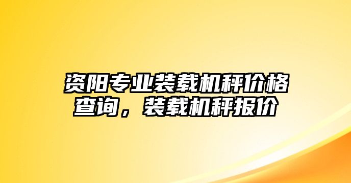 資陽專業(yè)裝載機(jī)秤價(jià)格查詢，裝載機(jī)秤報(bào)價(jià)