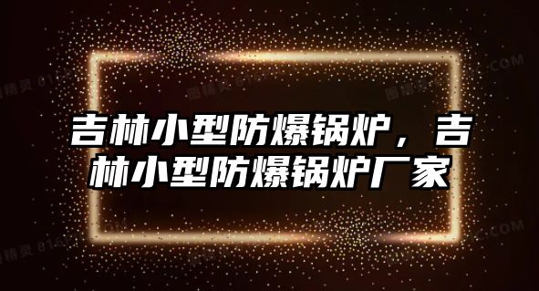 吉林小型防爆鍋爐，吉林小型防爆鍋爐廠家