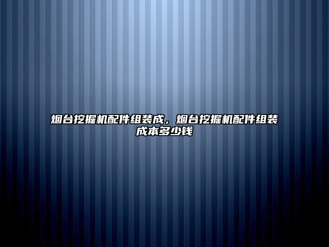 煙臺挖掘機配件組裝成，煙臺挖掘機配件組裝成本多少錢